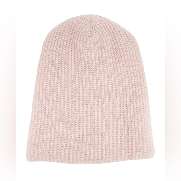 Elder Statesman St Kisser Cap Beanie Hat Baby Pink Ultra Thick Cashmere - Picture 3 of 8